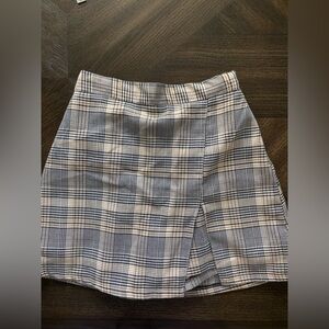 Checked skort